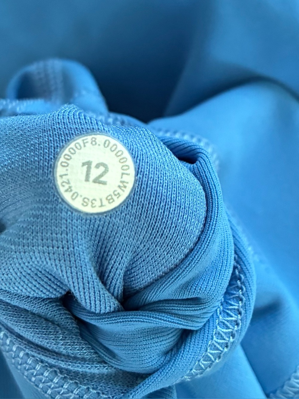 Lululemon Wunder Under Leggings 28" Luxtreme Blue Nile Size 12 - Picture 5 of 5